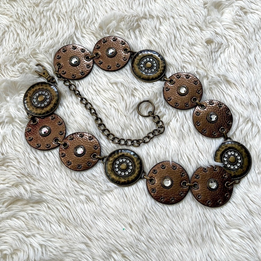 Boho chain circle belt